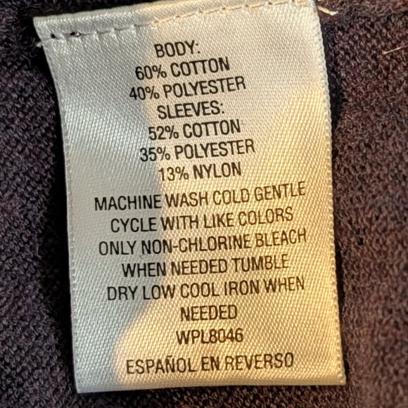 NWT Style & Co Tunic Sweater Size 2X in Dark Grape - Picture 9 of 11